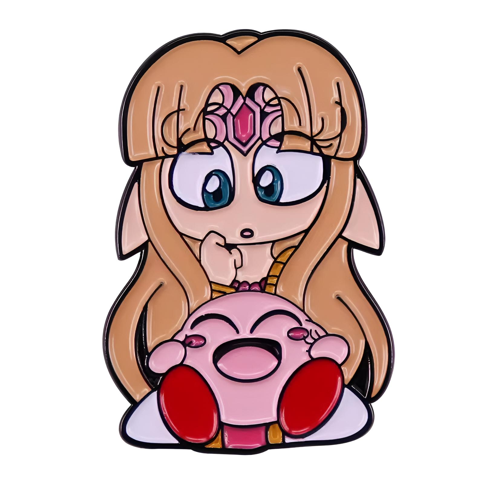 princess_zelda_and_kirby_pin